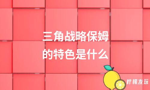 三角戰(zhàn)略保姆的特色是什么