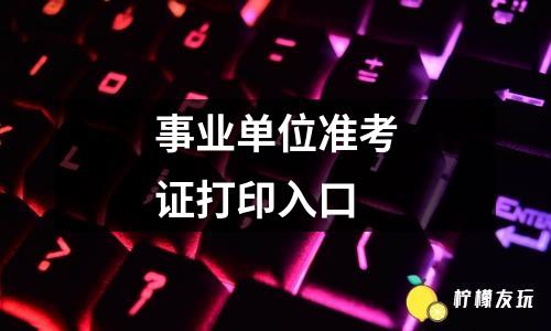 事業(yè)單位準(zhǔn)考證打印入口